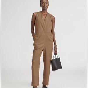 Everlane Tan sleeveless Jumpsuit Size 0 NWT